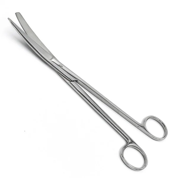 PI-02-1177. Ножиці операційні, вертикально-зігнуті, з одним гострим кінцем, 230 мм. PARADISE